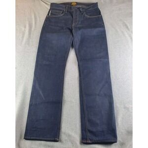 Brave Star Jeans Mens 30 Bleu Selvedge Cone Denim The True Straight USA Cut#2130